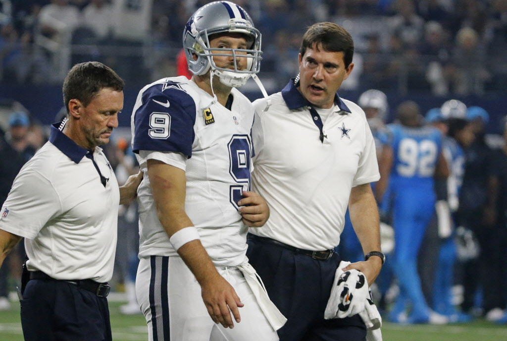 Panthers beat Cowboys, Romo out with collarbone injury