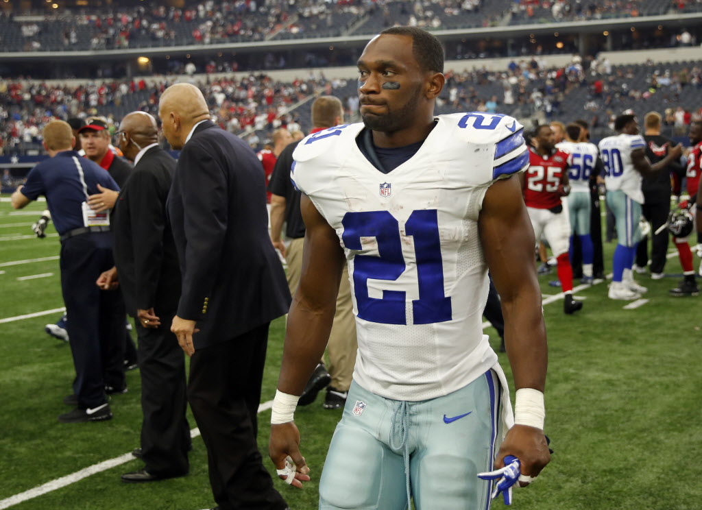 Darren McFadden (center) and Joseph Randle (right)