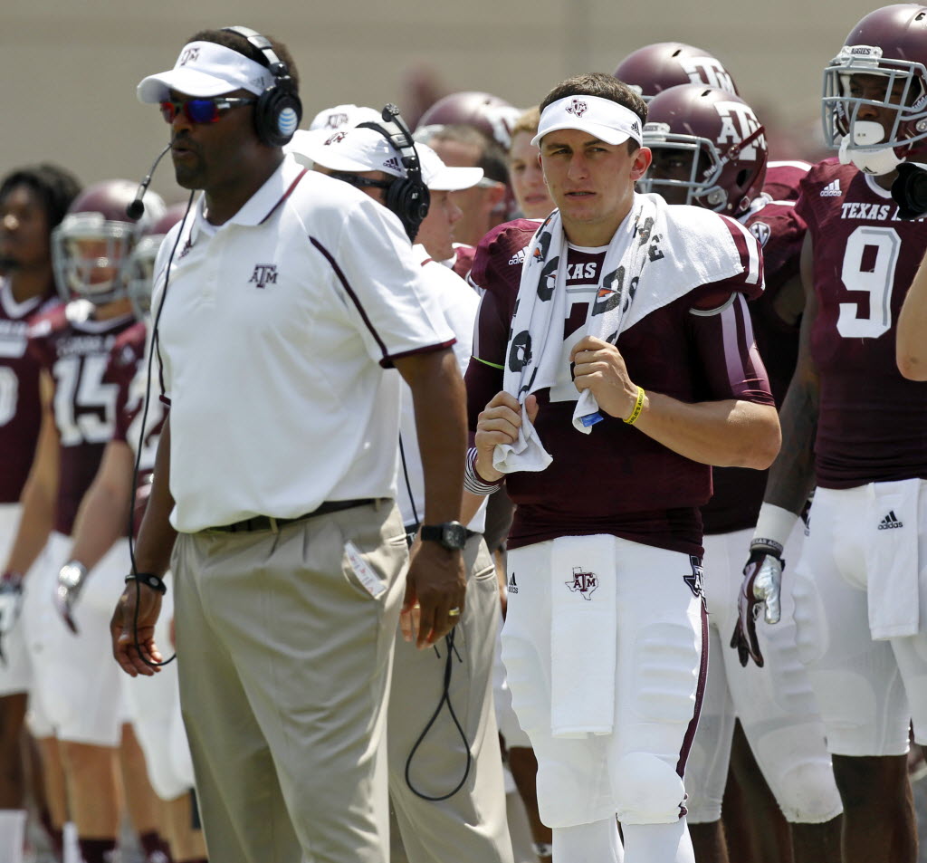 Johnny Manziel's Browns jersey worn by Mike Evans at Texas A&M - Sports  Illustrated