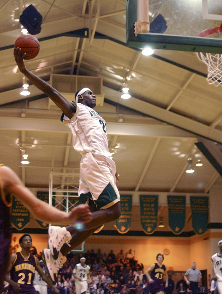 LeBron James heads back to high school St. Vincent-St. Mary for