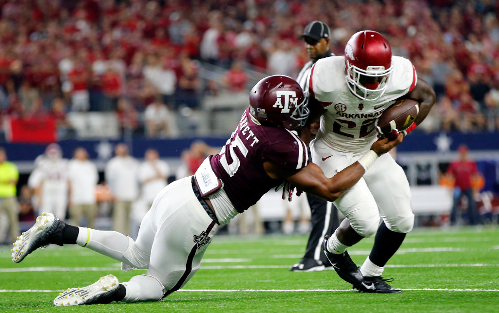 Texas A&M DE Myles Garrett poised for big night against Arkansas