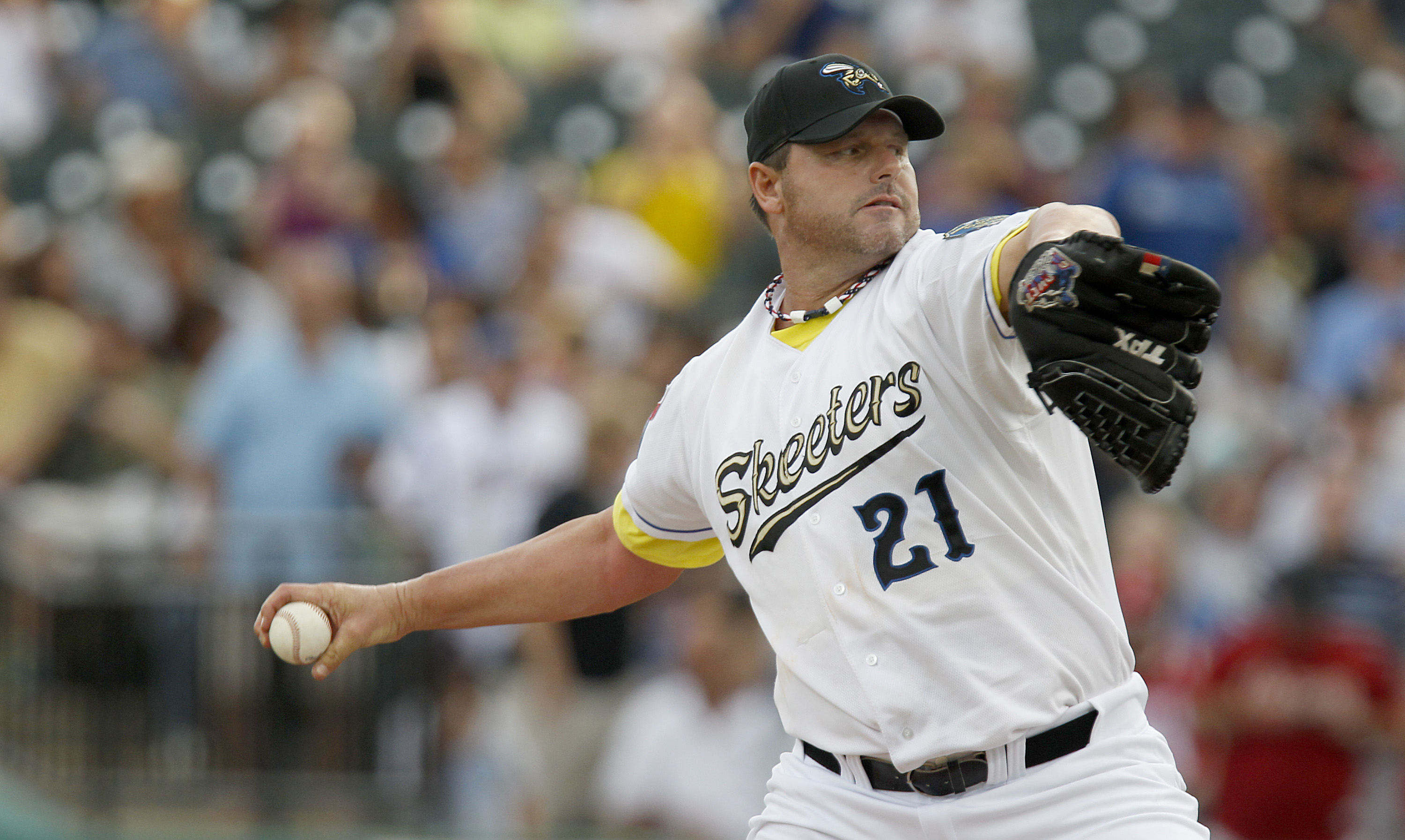 Roger Clemens back on the mound at age 50