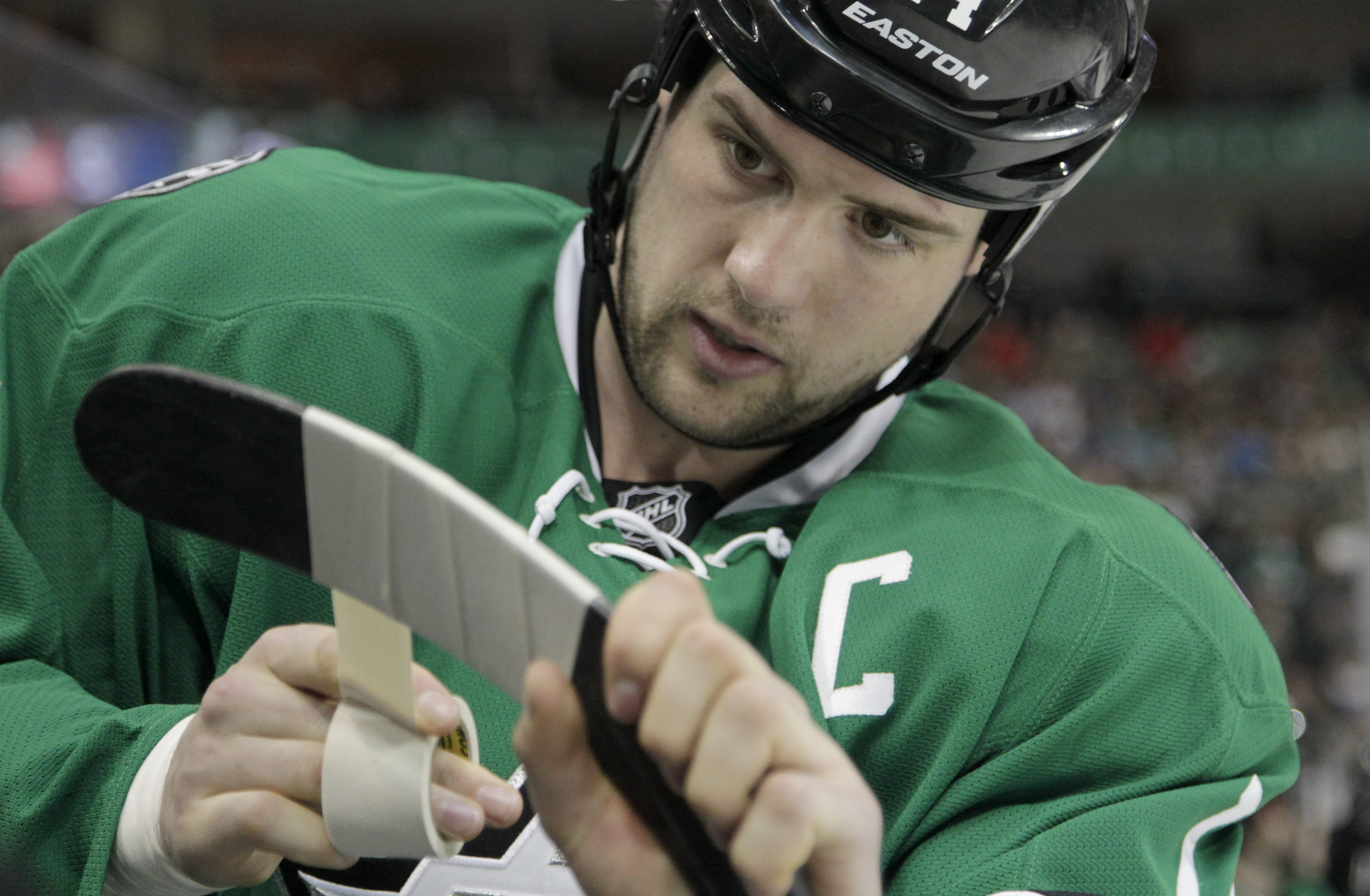 Jamie Benn (Dallas Stars) is playing for team Canada in the 2014