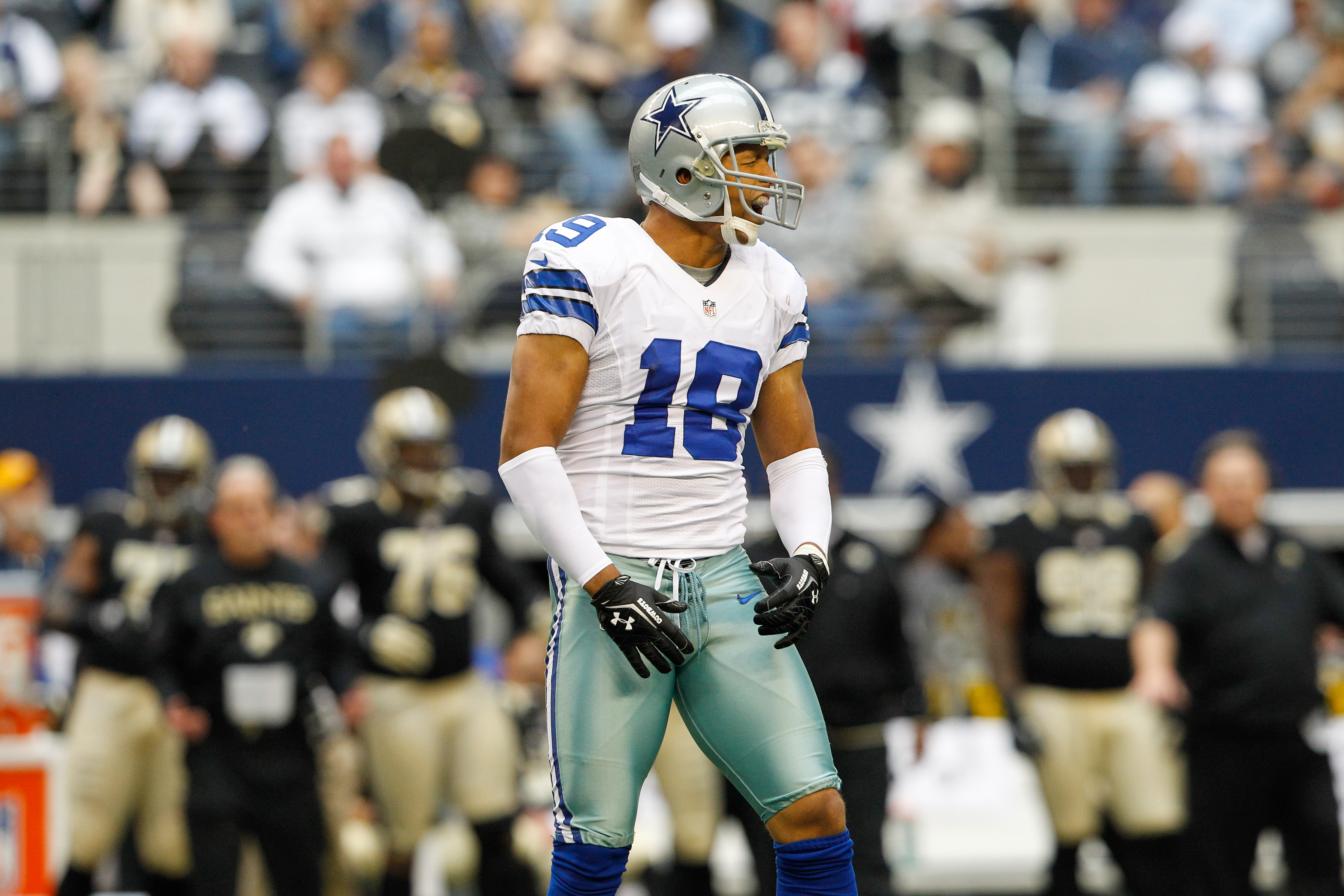 Dallas Cowboys wide receiver Miles Austin (19) celebrates his