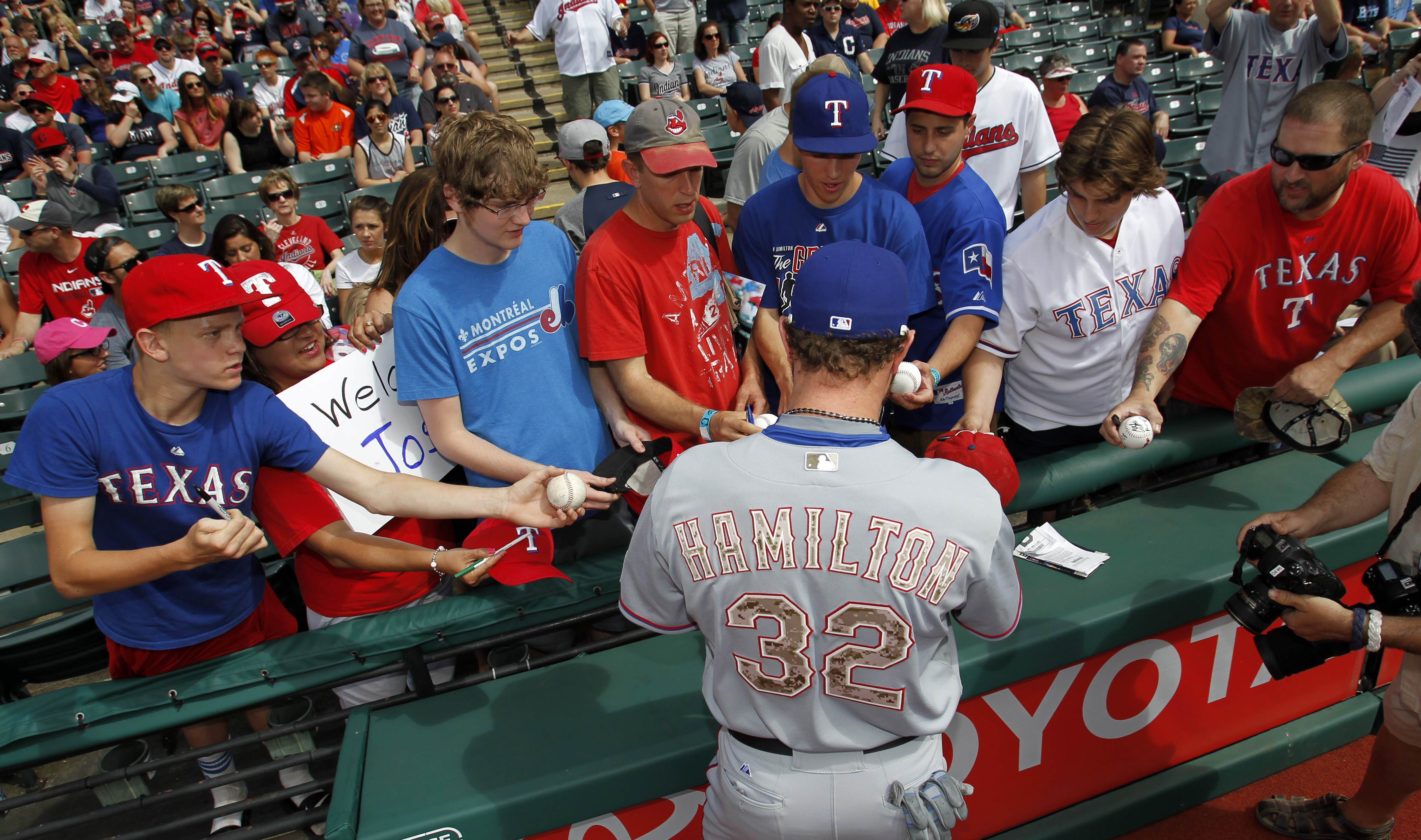 Josh Hamilton Autographed Texas Rangers Authentic Jersey