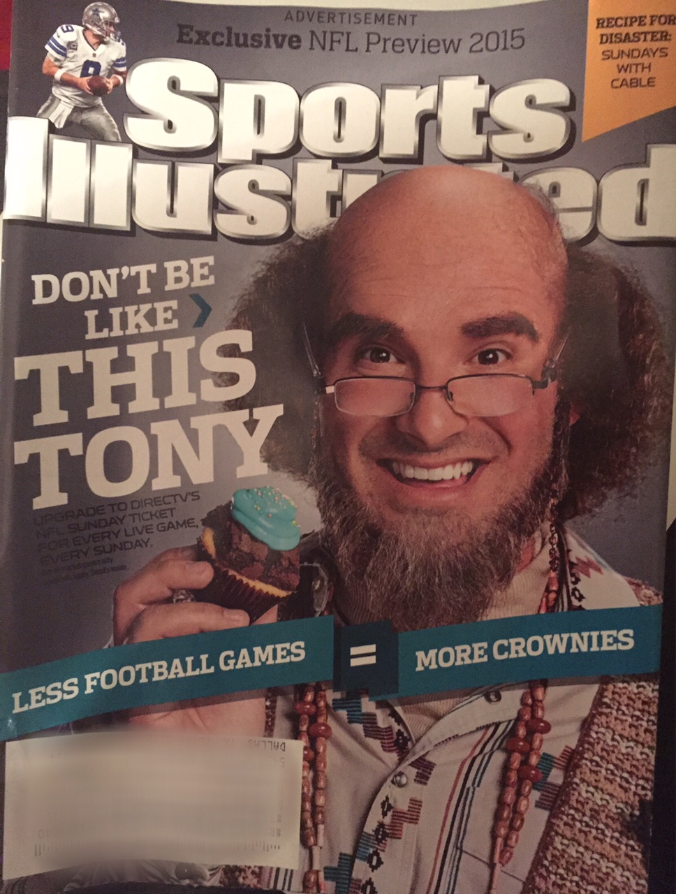 Ad wrap puts 'Arts and Craftsy' Tony Romo on Sports Illustrated Cover