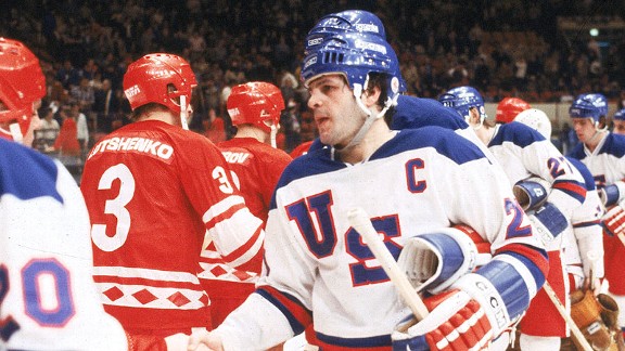 Mike Eruzione, captain of the 1980 USA Olympic gold medal team