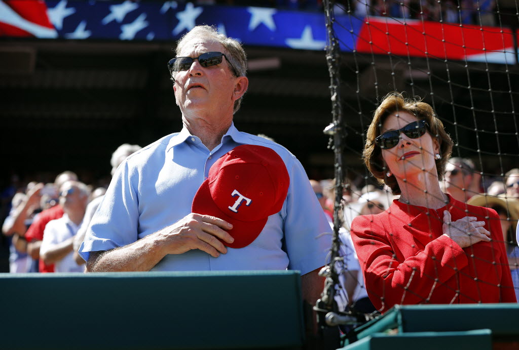 Texas Rangers Former president W. Bush on the RangersAstros