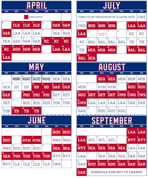 Texas Rangers: Rangers 2017 schedule released: Texas to open next