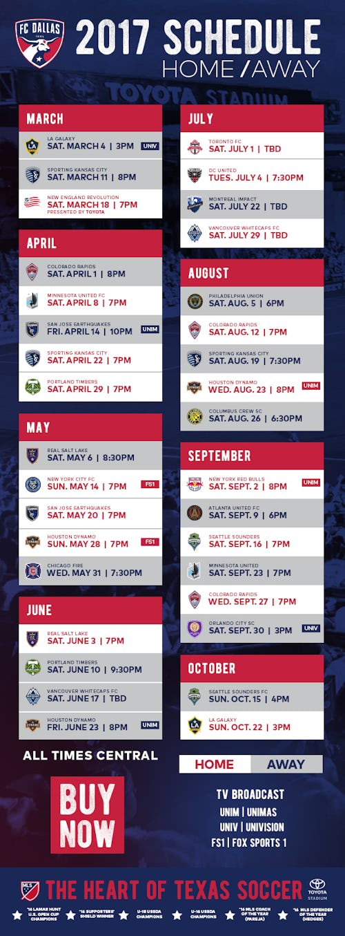 Soccer: Breaking down the 2017 FC Dallas schedule | SportsDay