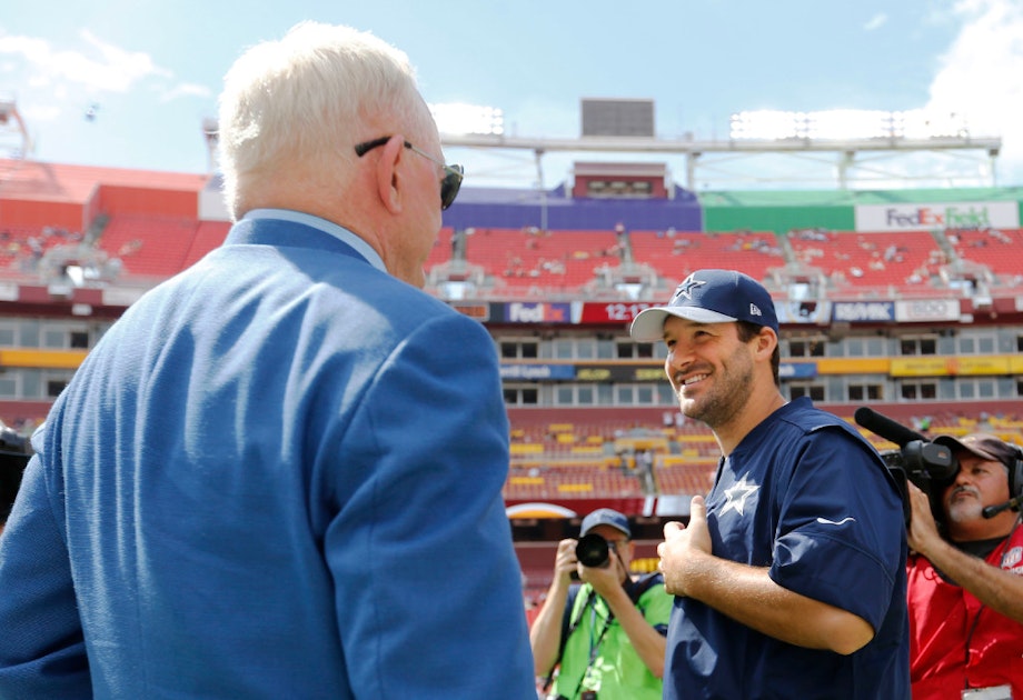 Dallas Cowboys: Cowboys owner Jerry Jones, Stephen tapping the brakes on Tony Romo talk: 'We need to just cool it'