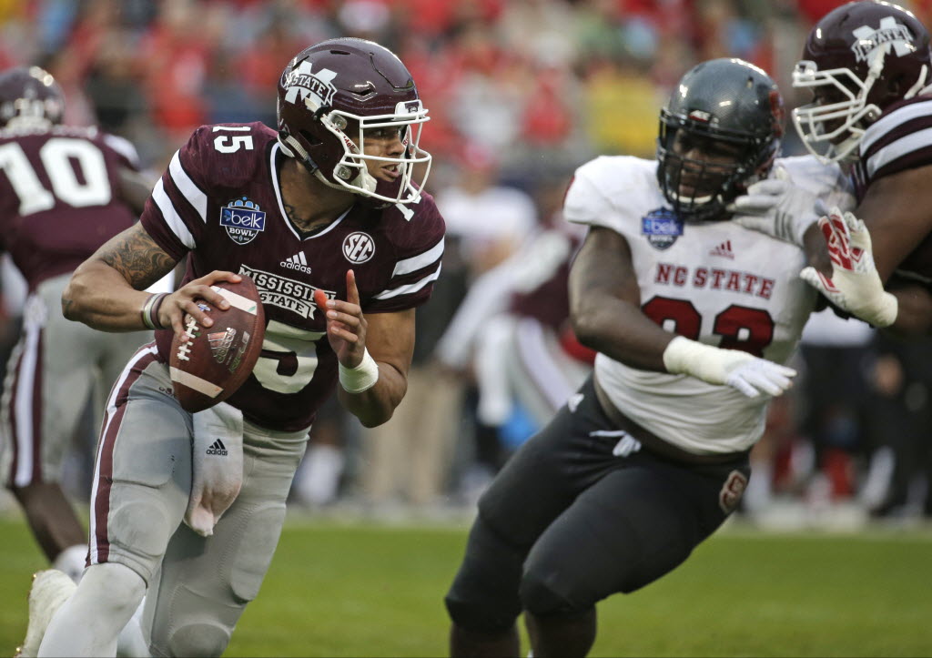 Men's adidas Dak Prescott White Mississippi State Bulldogs Alumni Replica  Jersey