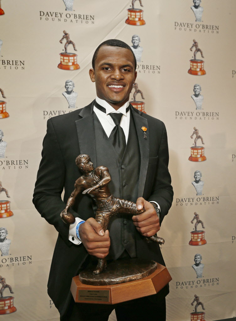 Clemson Qb Deshaun Watson To Accept Second Davey O Brien Award In Fort Worth