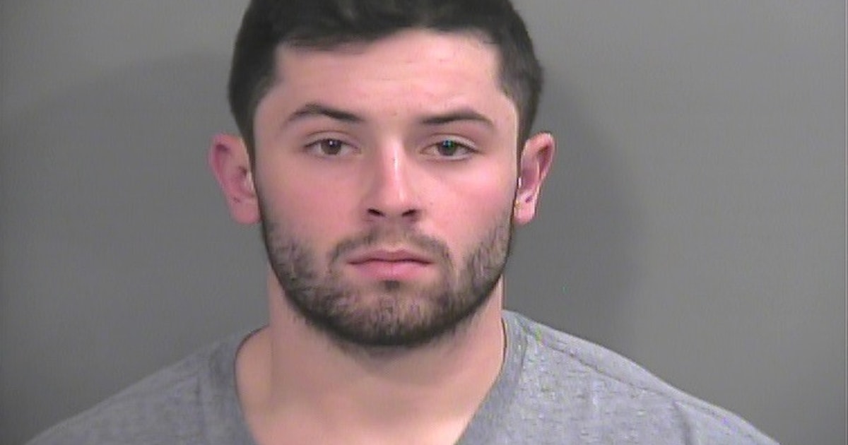 College Sports Oklahoma QB Baker Mayfield arrested for public