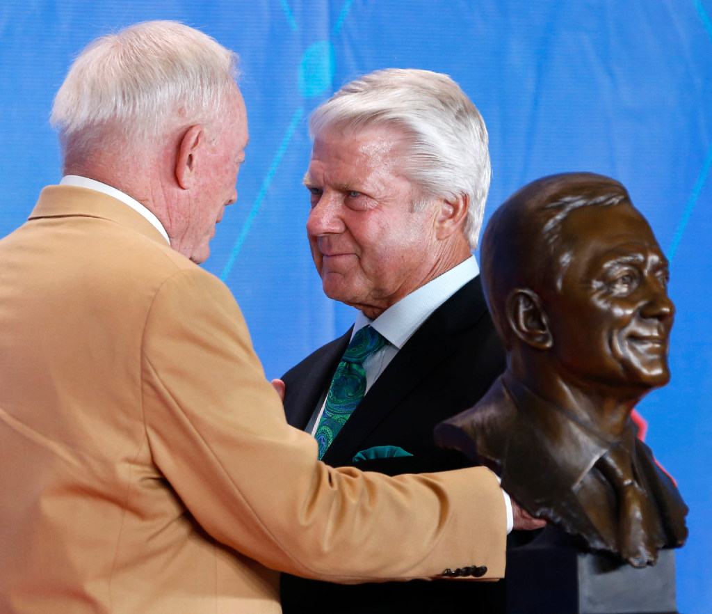 The story behind Jerry Jones' custom shoes at the Hall of Fame induction  ceremony