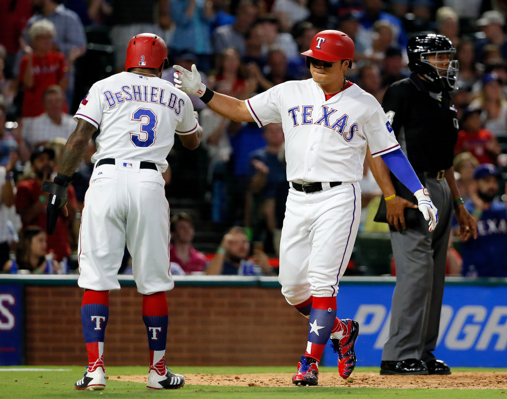 Texas Rangers Rangers score last 10 runs in 115 win over Yankees