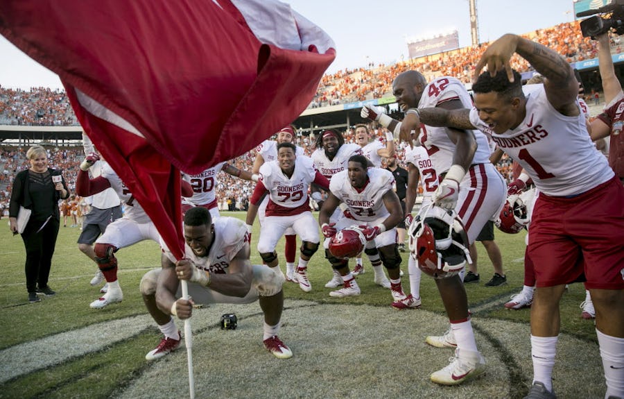 College Sports No. 12 Oklahoma plants its flag in the middle of the
