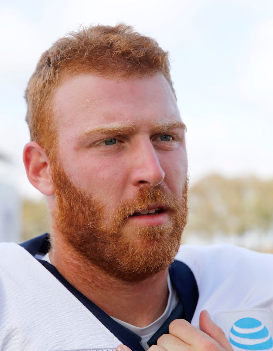 Dallas Cowboys quarterback Cooper Rush (7) at the afternoon practice at training camp in Oxnard, California on Monday, August 14, 2017. (Vernon Bryant/The Dallas Morning News)