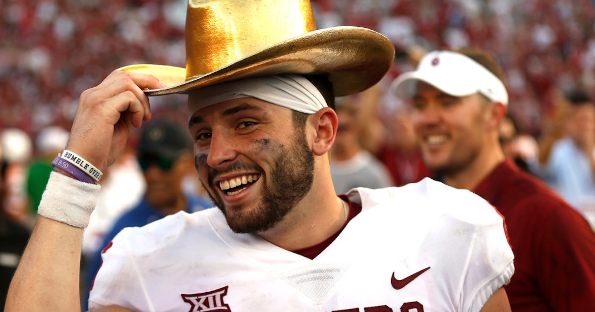 College Sports: Petition to have Baker Mayfield's Heisman statue depict flag plant is gaining College Sports: Petition to have Baker Mayfield's Heisman statue depict flag plant is gaining