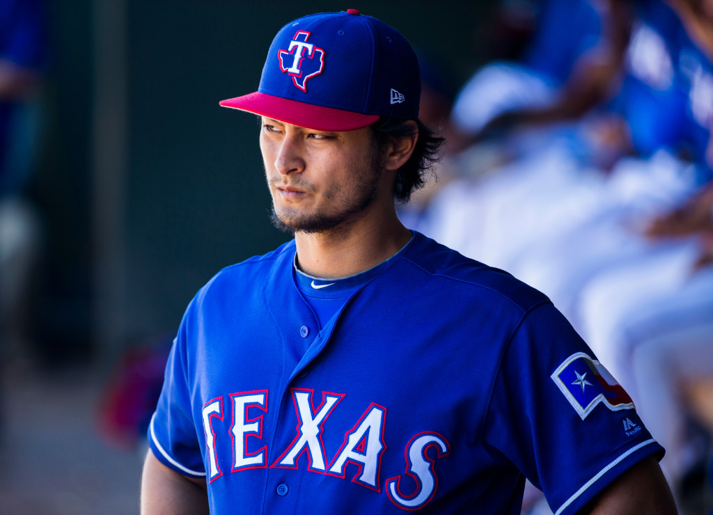 Yu Darvish (Rangers), FEBRUARY 24, 2012 - MLB : Texas Rangers spring  training camp in Surprise, Arizona, United States. (Photo by AFLO Stock  Photo - Alamy