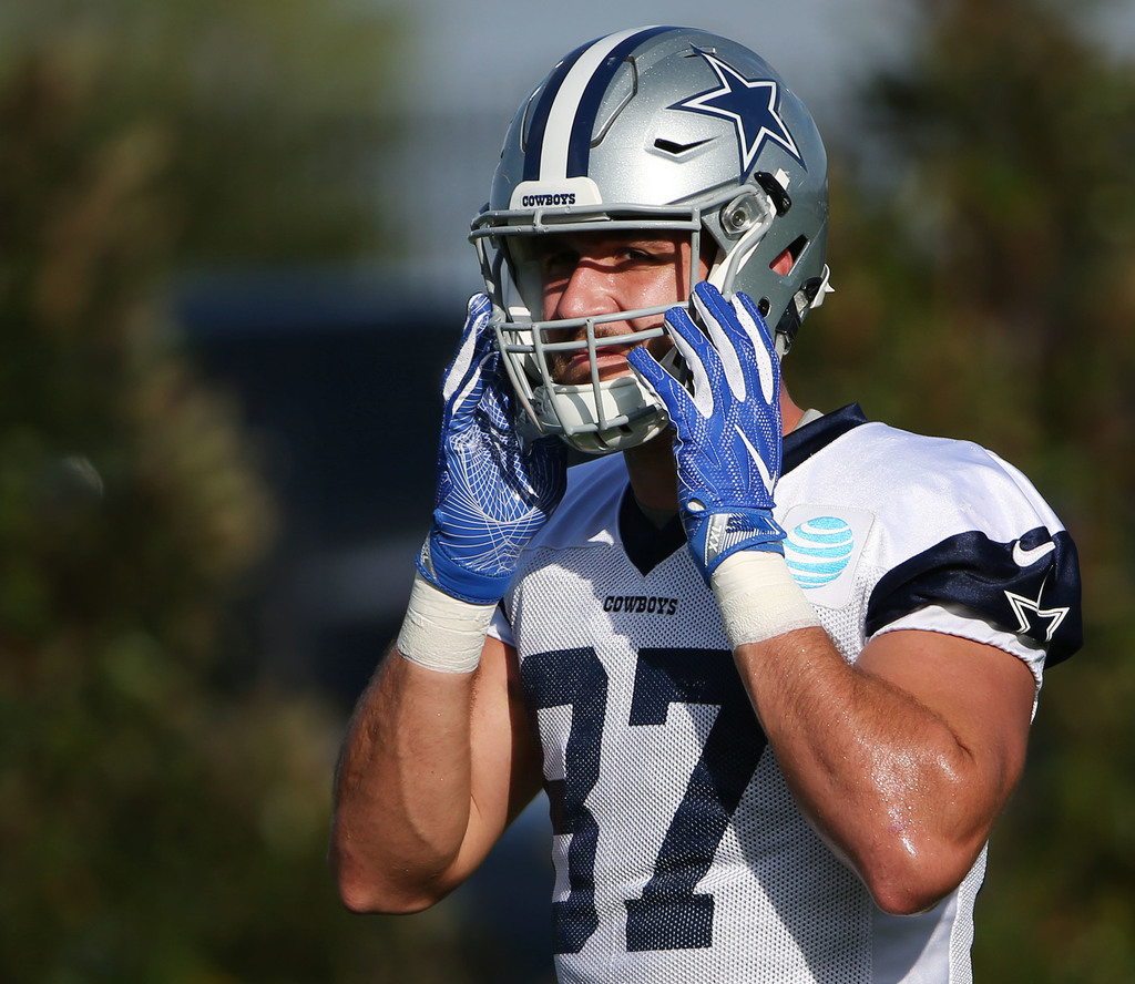 August 26, 2018: Dallas Cowboys tight end Geoff Swaim (87) during