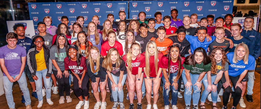 FC Dallas' Chase Signing Night.