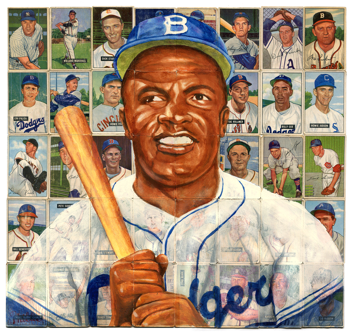 MLB honors Jackie Robinson on Sunday; check out this time-lapse portrait of  the baseball legend