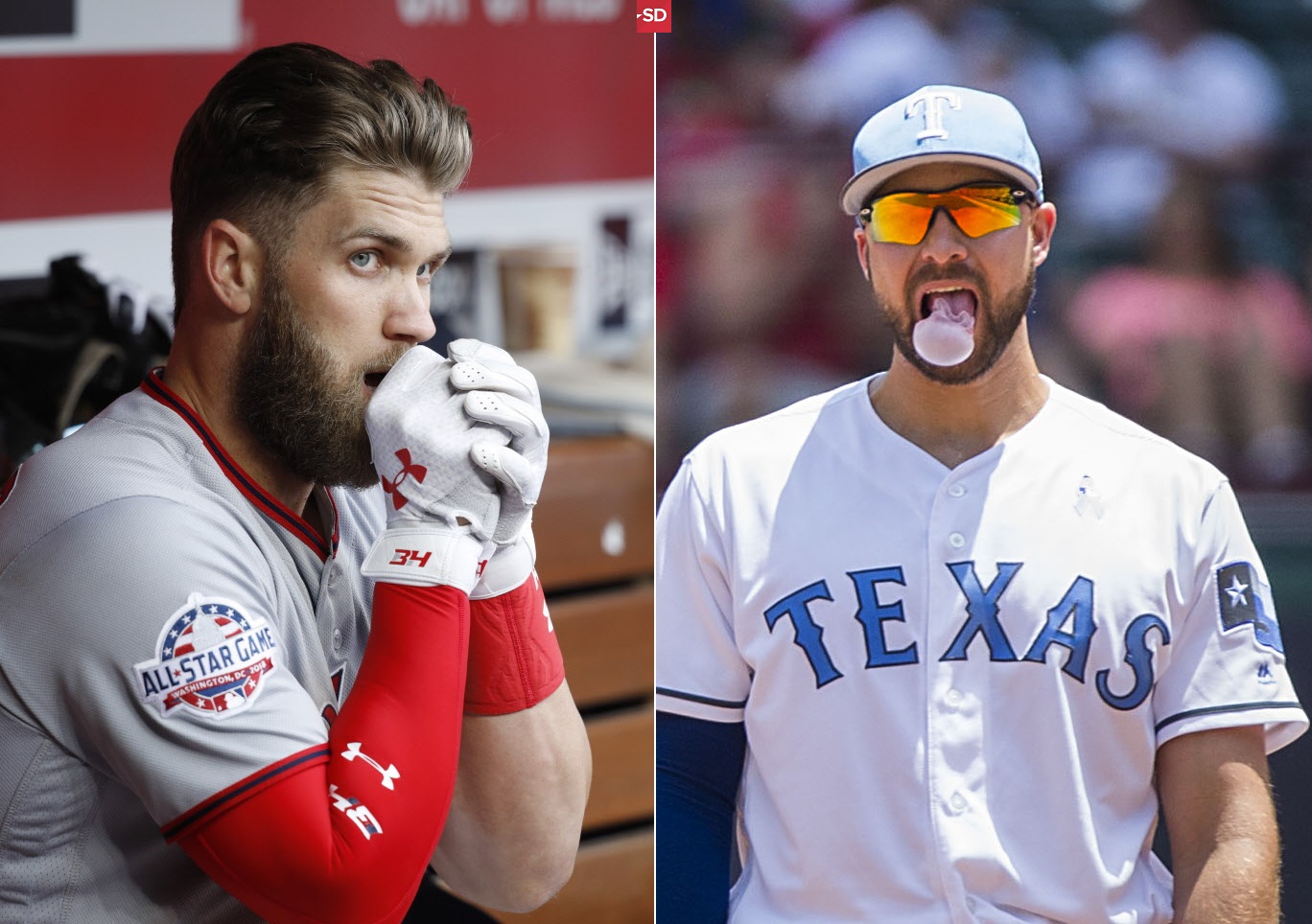 Young Joey Gallo quit being a catcher because Bryce Harper made him cry