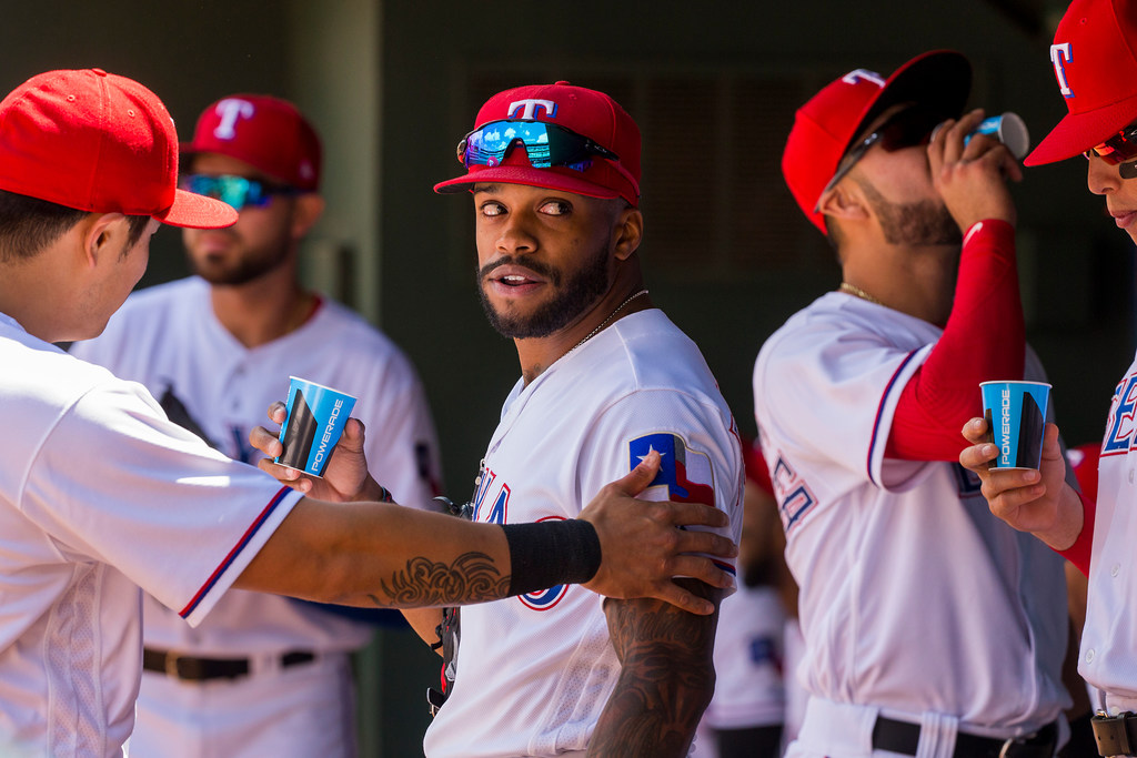 Texas Rangers place Delino DeShields on DL; Drew Robinson recalled from  Triple-A