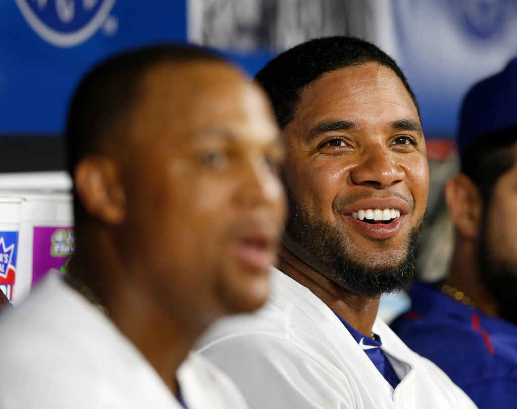 Besides Adrian Beltre, who else has influenced Rangers SS Elvis Andrus  during his baseball career?