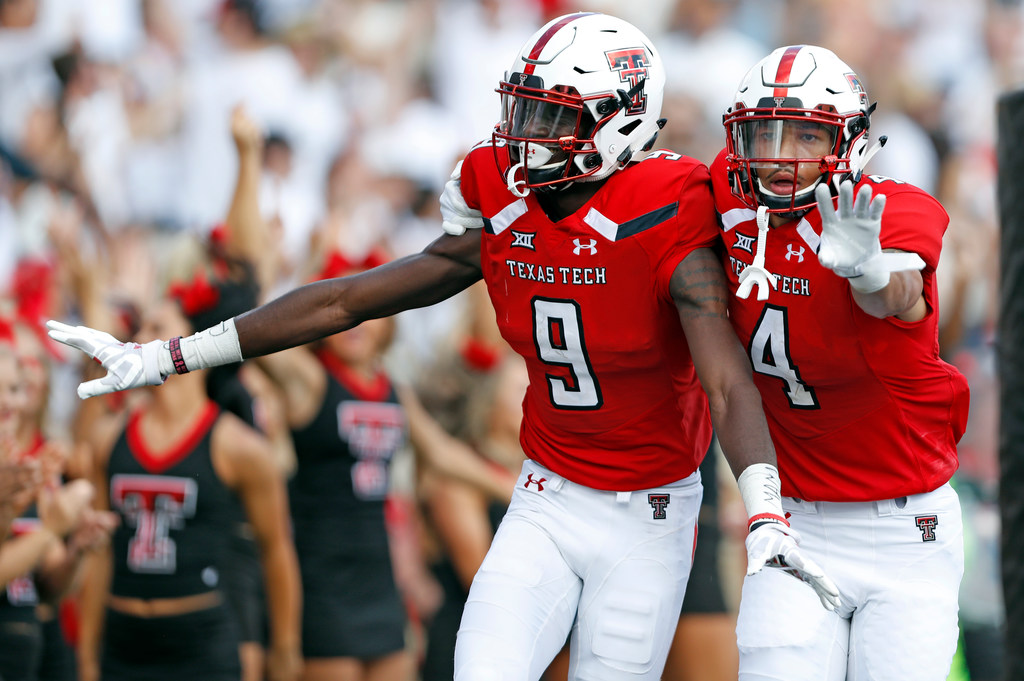 Texas Tech receiver T.J. Vasher doubtful against No. 12 West Virginia with  sprained knee