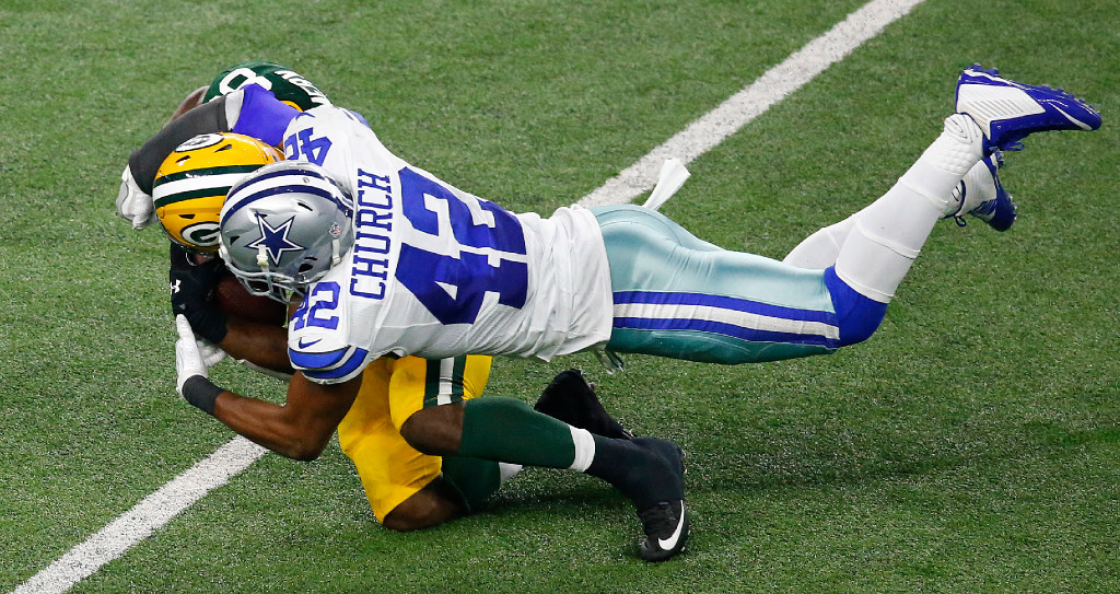 Bleacher Report - Dallas Cowboys safety Barry Church missed practice due to  a Jolly Rancher related injury: