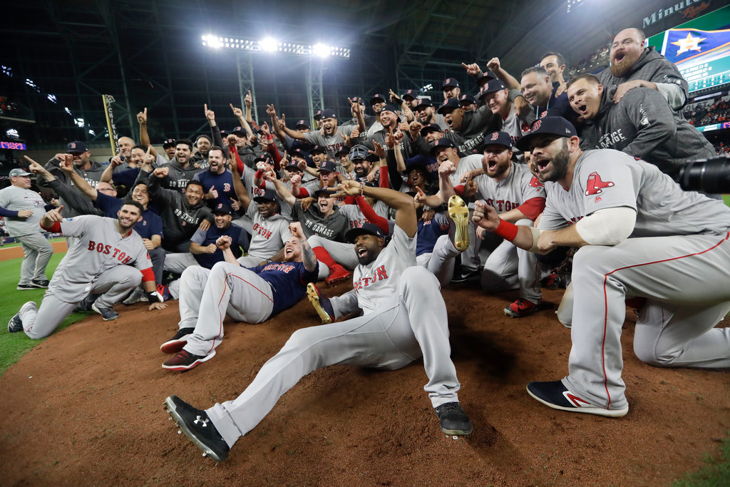 ALCS 2018  WATCH: Red Sox stun Astros on Andrew Benintendi's