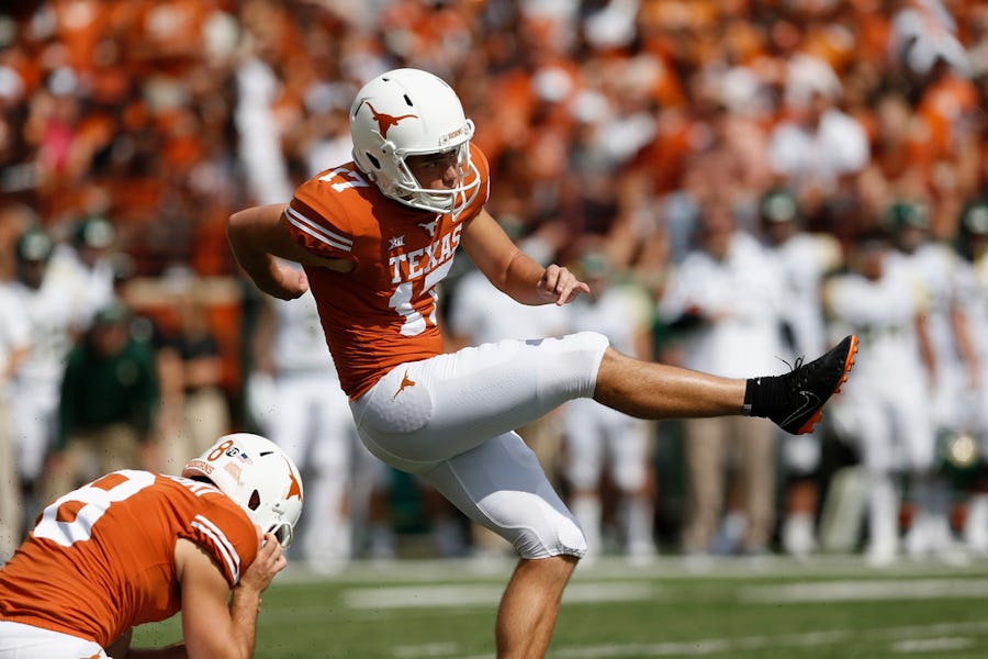 College Sports Texas kicker Cameron Dicker tied this record in