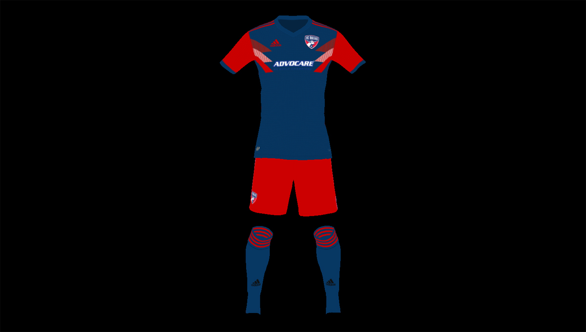 3rd Degree's mockup of the 2022 FC Dallas primary kit - 3rd Degree