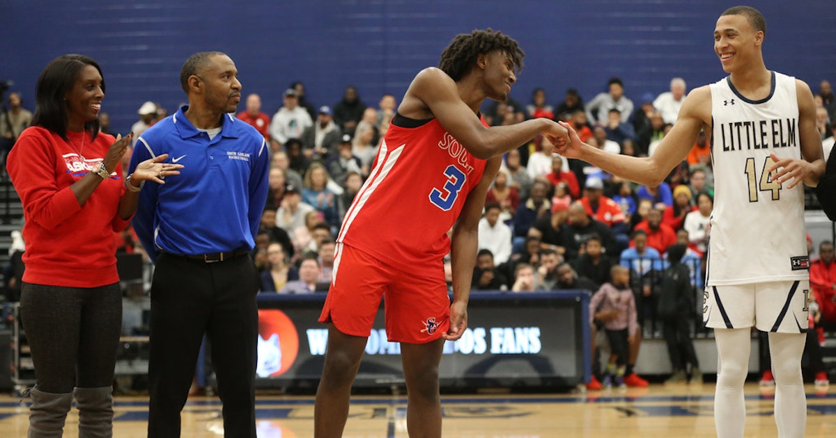 R.J. Hampton, Little Elm top Tyrese Maxey, South Garland in showdown of Texas' top basketball prospects