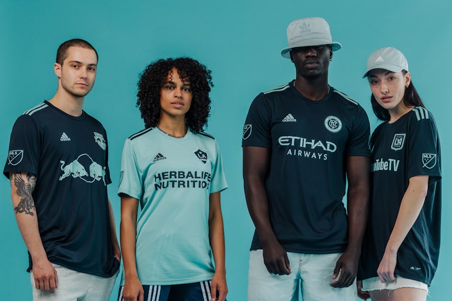A selection of the 2019 adidas Parley kits for MLS.