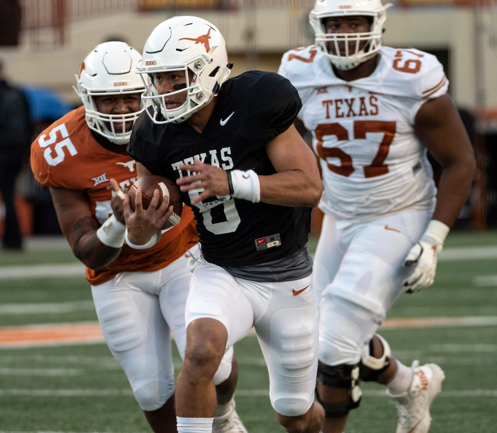 Men Texas Longhorns Joshua Moore #14 Replica Orange Football