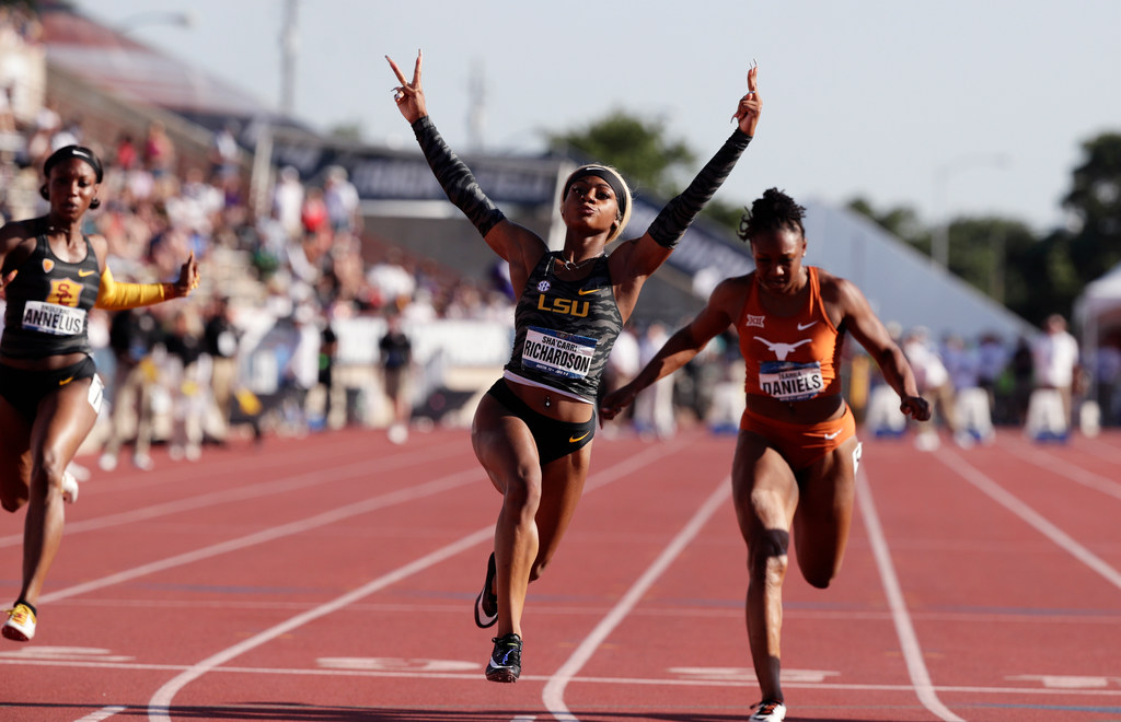 Lsu Sprinter And Carter Alum Sha Carri Richardson Breaks Collegiate 100m Dash Record At Ncaa Outdoor Championships