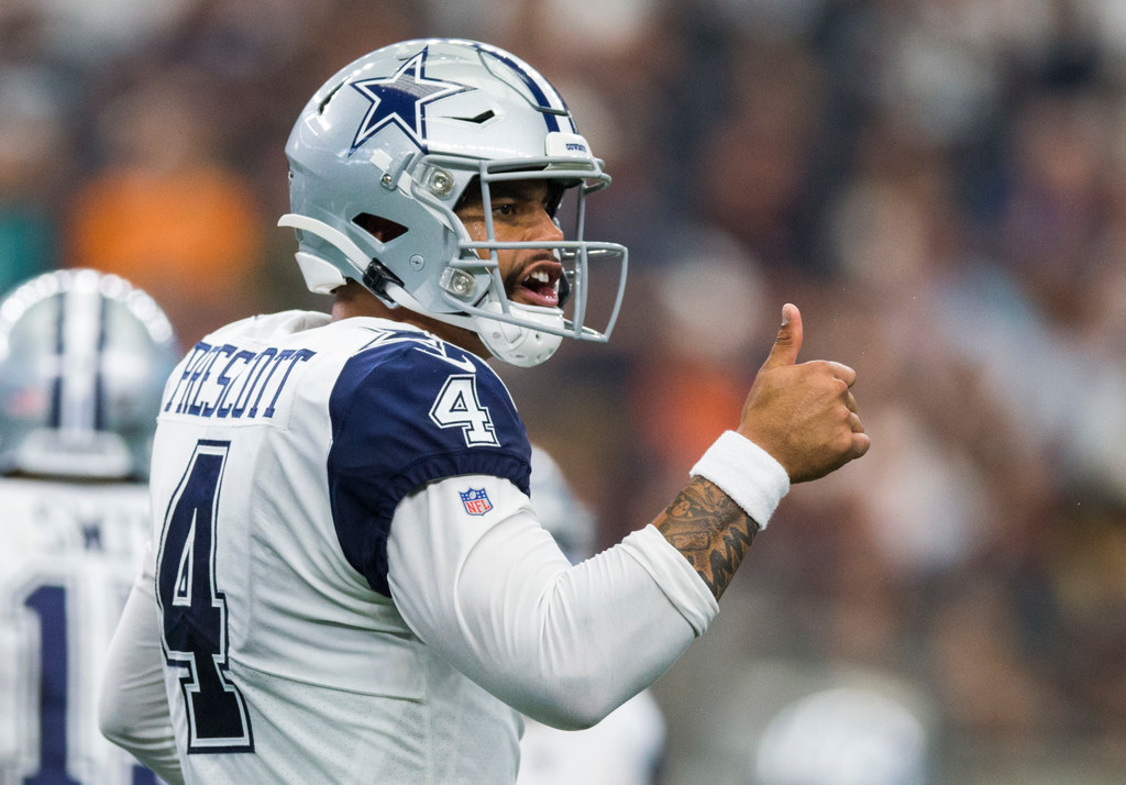 NFL on ESPN - Cowboys rocking their color rush uniforms vs. the Titans ❄️  